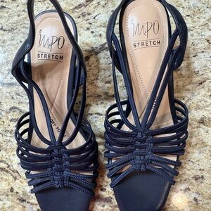 Impo Navy Strappy Heels
